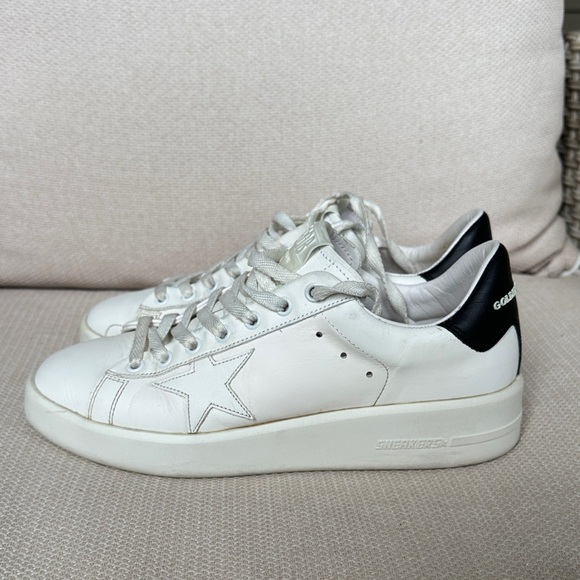 SOLD: Golden Goose Pure Star Bicolor Leather Low-Top Sneakers - Picture 9 of 16